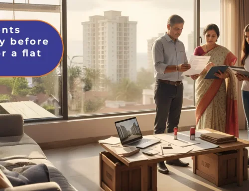 What documents should I verify before buying land or a flat in Chennai?